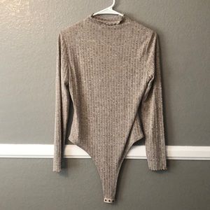 Brown/ Beige Bodysuit